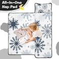 thumbnail image 4 of Blue Christmas Snowflake Pattern Toddler Nap Mats for Kids Preschool,60"x20" Sleeping Mat Bag or Kids,Toddler Sleeping Bag,Toddler Nap Mat or Daycare, 4 of 6