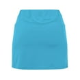 thumbnail image 6 of Endives Women's Shorts Pants Solid Mid Waist Culottes Short Skirts Skinny Pants With Pocket, 6 of 6
