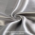thumbnail image 5 of Ultra Soft and Silky Satin Body Pillowcase, Luxury Long Pillow Cover for Hair and Skin, 20" x 54", Gray, 5 of 6