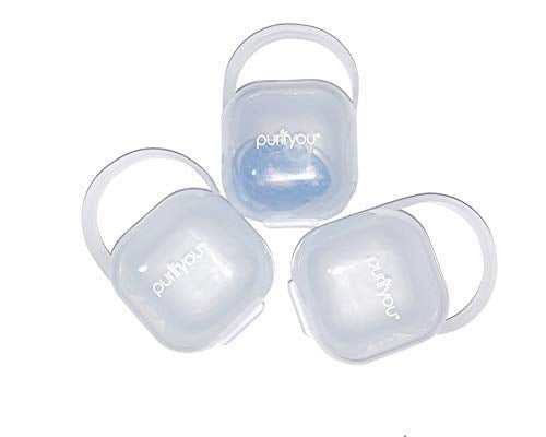 with Free Mesh Sack Set of 3 Set of 3, Misty Pink purifyou PurePouch BPA-Free Nipple Shield Case & Pacifier Case 