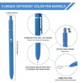 thumbnail image 2 of FIOVER Gel Pens, 5pcs 0.5mm Quick Dry Black Ink Fine Point Smooth Writing Pens High-End Series Ballpoint for Office, 2 of 7