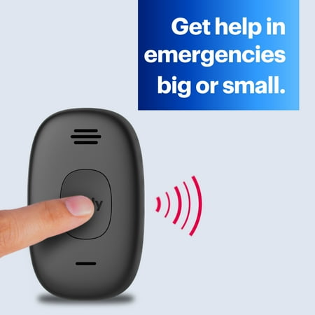 Lively® - Lively Mobile2 All-in-One Medical Alert - Black