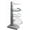 Grey Plastic Hook, variant on Wall Mounted Stand Mixer Attachment Holder | Kitchen Accessories Storage Organizer