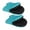 Blue, variant on 1 Pair Short Oven Mitts, Heat Resistant Cotton Neoprene Kitchen Oven Mitts, Non-Slip Grip Surfaces and Hanging Loop Gloves, Baking Grilling Barbecue Microwave Machine Washable