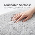 thumbnail image 4 of Doulami Dog Bed for large dogs 105x70x6cm, Corduroy Pet Mattress with Removable Washable Cover, Non Slip Bottom Crate Dog Pad, Joint Relief Dog Mat, Light Gray, 4 of 11