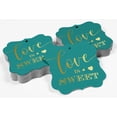 thumbnail image 4 of Inkdotpot Étiquette de Bouteille de Mariage Love Is Sweet en Vraie Feuille d'Or, Forme de Support de Faveur, Étiquettes Suspendues, Lot de 50, 4 of 6