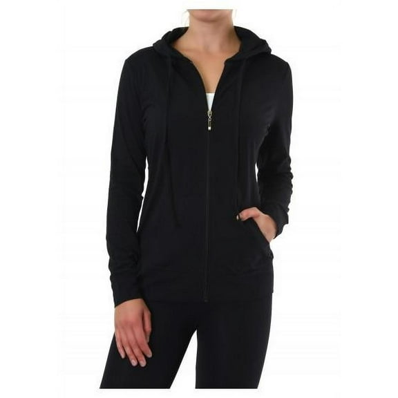 Sofra Ladies Thin Zip-Up Hoodie Jacket