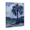 thumbnail image 4 of Stupell Industries Blue Palm Impressions Landscape & Nature Painting Wrapped Canvas Art Print Wall Art, 16 x 20, 4 of 8