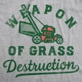 thumbnail image 2 of Mens Weapon Of Grass Destruction T Shirt Funny Lawn Mower Joke Tee for Guys Graphic Tees, 2 of 9