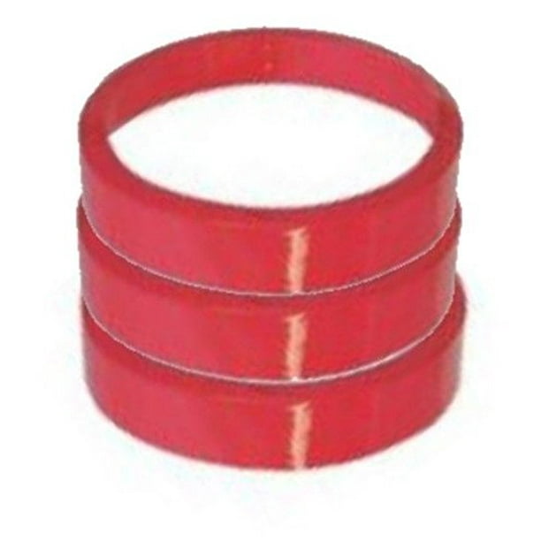 Red Color Heat Shrink Bands Fits Round Plastic Soup/Deli Containers C (pack of 500) Walmart