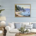 thumbnail image 3 of Stupell Industries Traditional Near The Shore Summer Sailing Gold Floating Frame Canvas Art, 31 x 25, by Creative Studio, 3 of 8