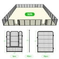 thumbnail image 4 of Jhsomdr Decorative Garden Metal Fence 92ft(L)×32in(H) 40 Panels Wire Rustproof Animal Barrier Border Heavy Duty Iron Landscape Edging Privacy Fencing Patio Flower Bed for Yard Outdoor Fences, 4 of 7