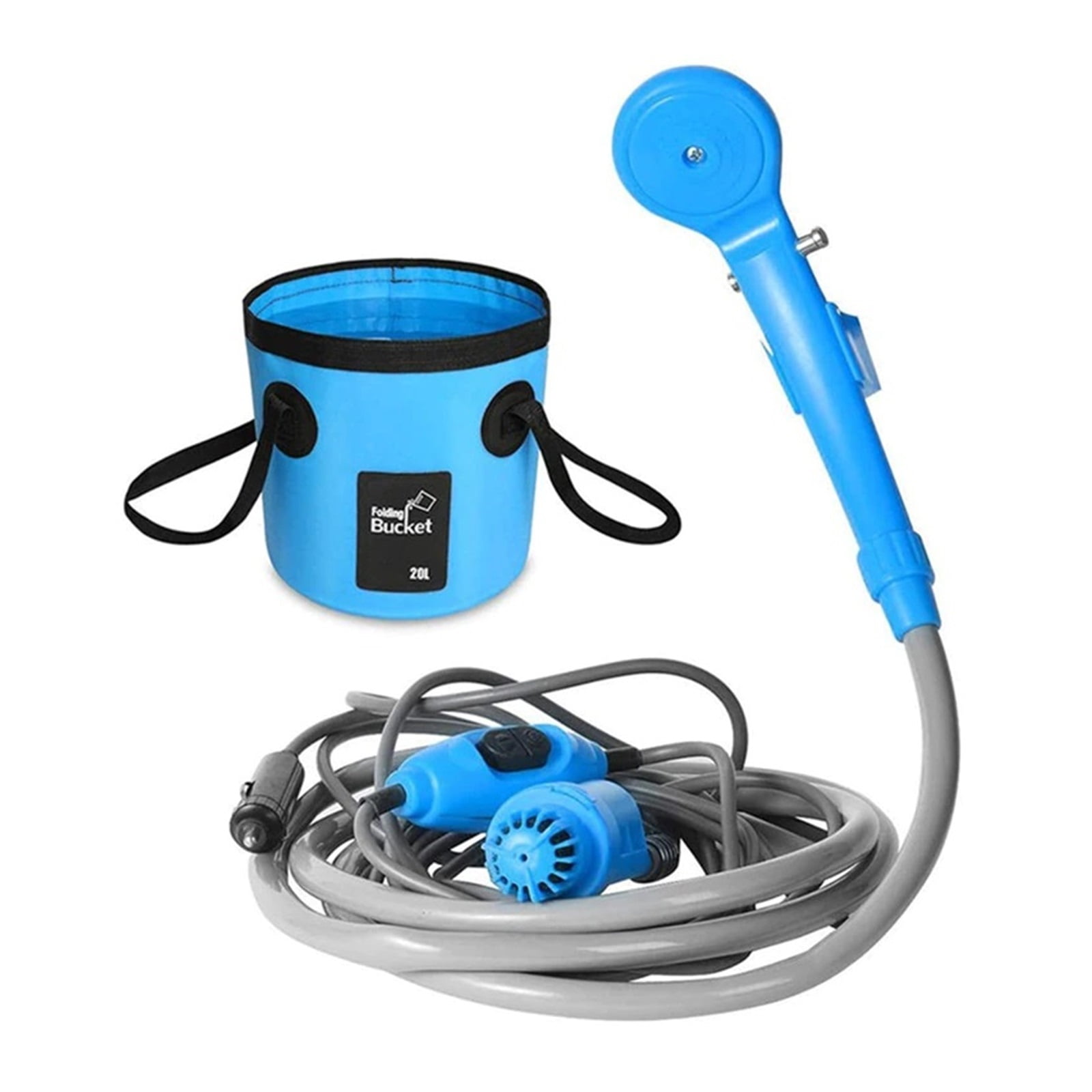 Car RV travel Washer 12V Camping Shower DC Car Accessories Shower High Pressure Power Washer Electric Pump For Outdoor Camping ,Easy Installation