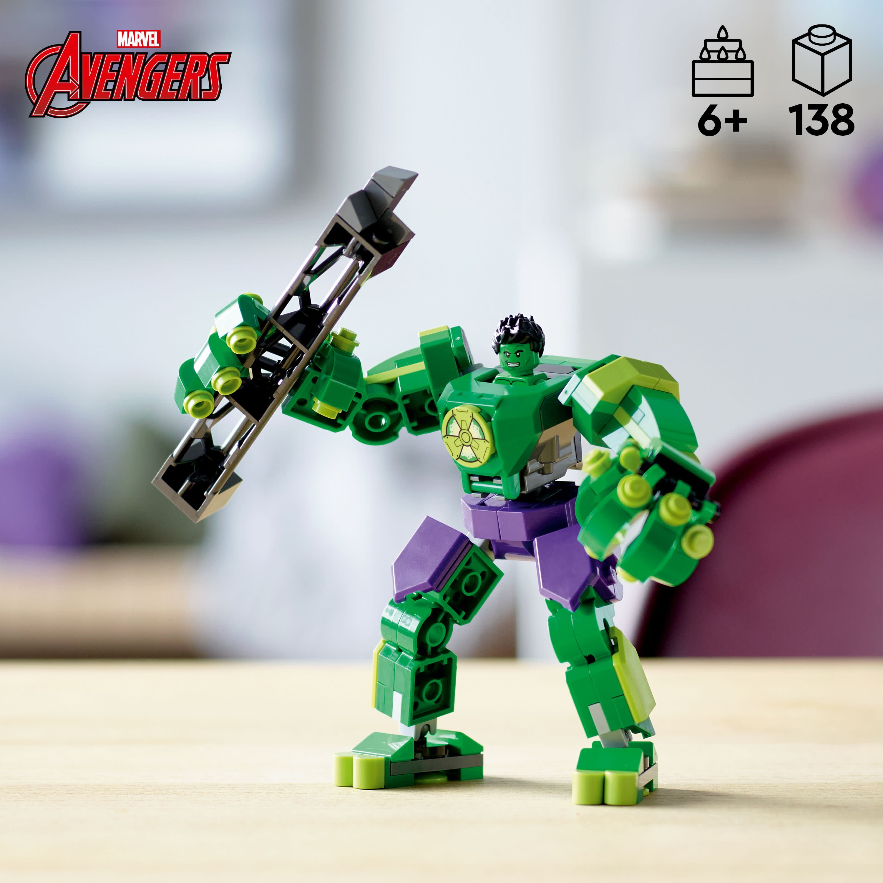 LEGO Marvel Hulk Mech Armor 76241 Posable Marvel Building Toy