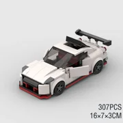 Speed Champions Car Back to the Futured Sets Model Building Bricks Supercar City Super Run Racing Sports Vehicle MOC Technique