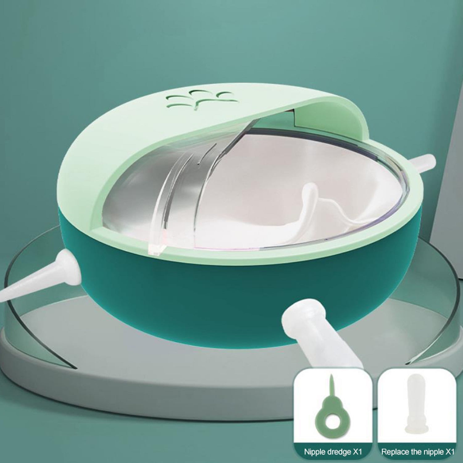 4 Pacifiers Puppy Kitten Silicone Feeder, Silicone Puppy Feeder with