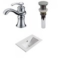 thumbnail image 1 of American Imaginations 19.9-in. W 1 Hole Ceramic Top Set In White Color - Drain Incl. AI-33348, 1 of 1