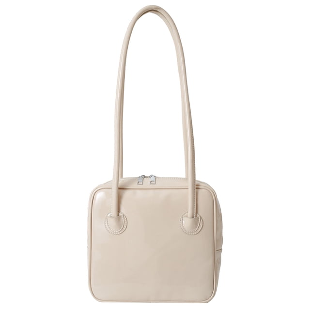Bolso Hombro JShteea Retro Gran Capacidad Cuero PU Beige