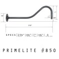 thumbnail image 1 of Primelite 850 Standard Angle Arm, 1 of 1