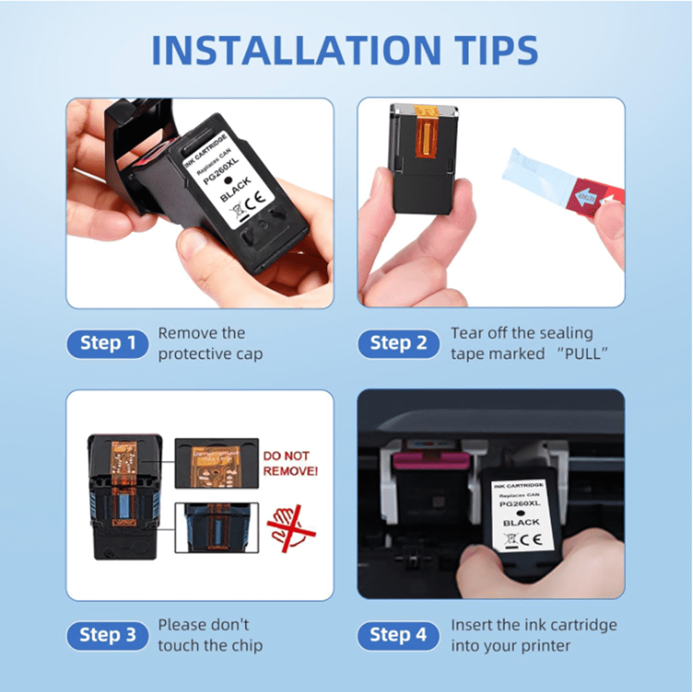 260XL 261XL Ink for Canon 260/261 Ink for Canon Ink 260 for Canon Pixma TS5320 TS6420 TS6400 Printer (Black Tri-Color)