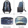 thumbnail image 6 of Pzuqiu Floral Dragon Kids Backpack for Ages 6-18 K-12 Students Large Capacity Lightweight Adjustable Straps 17 Inch Elementary School Backpack for Back to School Daily Use, 6 of 7