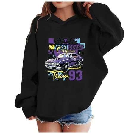 

Hoodies for Girls Hoodies Graphic Hoodies Hoodies for Teens Kids Hoodies Hoodies for Girls 10-12 Children s Fashion Motorcycle Hooded Sweatshirt Top