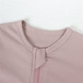 thumbnail image 3 of Qudderr 0-24M Boys Girls Zipper Rompers Pajamas for Baby Infants Snug Fit Jumpsuit Zipper Long Sleeve Unisex Onesies Newborn Spring Fall Winter Solid Color Bodysuit Sleepers, 3 of 9