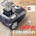 thumbnail image 7 of PINETAN Professional Canister Vacuum Cleaner UA807, Advanced 62 dB Low Noise Technology, High Suction Power and Rotation Speed Adjustment, 4.5 L Extra Large Dust Bags Included., 7 of 7