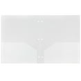 thumbnail image 4 of JAM Paper® Plastic Two Pocket 3 Hole Punched Presentation School Folder, Clear, 108/pack, 4 of 4