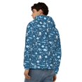 thumbnail image 4 of Wukai Octopus And Whale Print Men's Zip-Up Hoodie,Fleece Full-Zip Hoodie for Men, Hooded Sweatshirt-Large, 4 of 5
