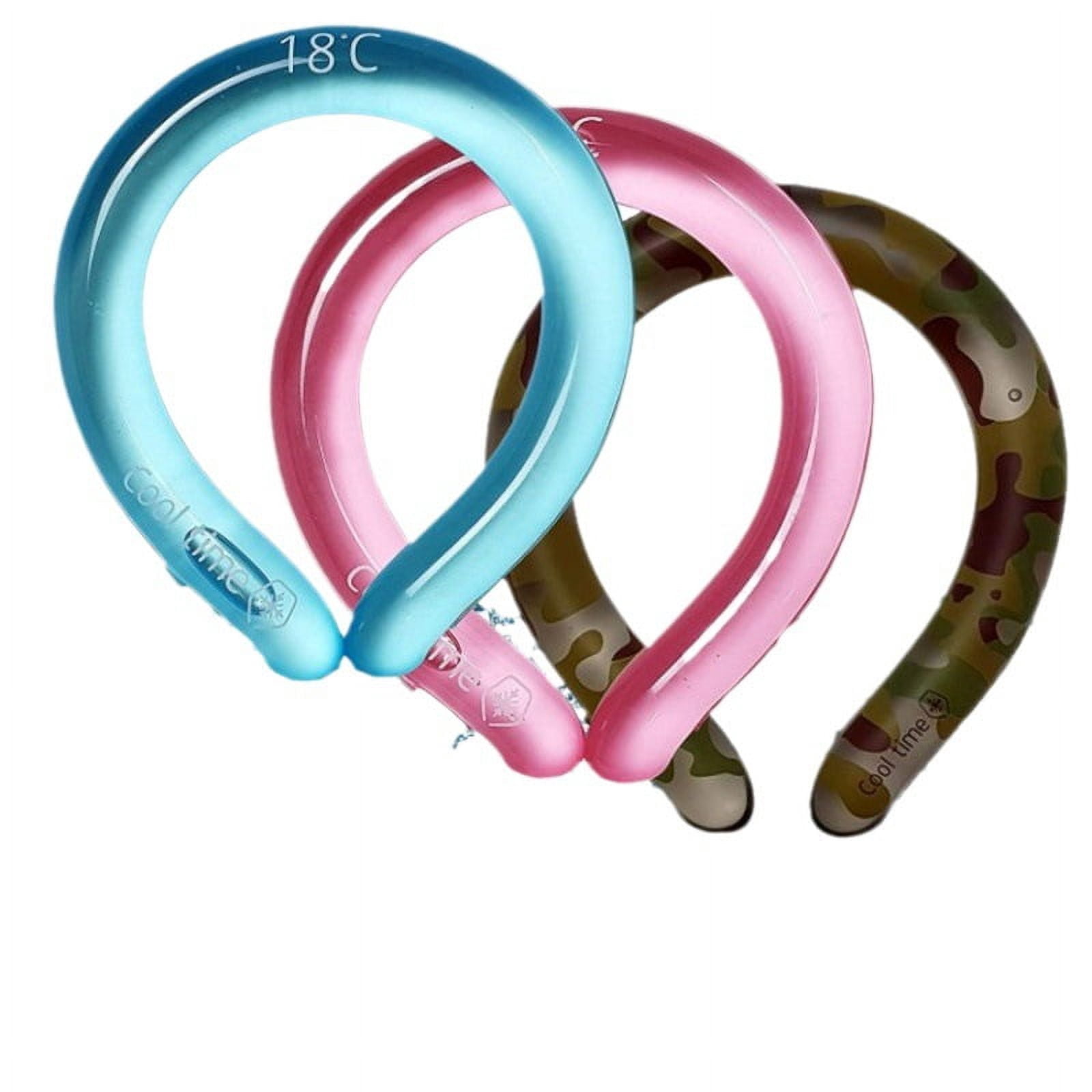 Neck Cooling Tube, Wearable Cooling Neck Wraps for Summer Heat, Hands Free Cold Pack, Reusable Neck Cooler (Green)