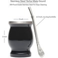 thumbnail image 2 of 8 Oz Yerba Mate Natural Gourd Tea Cup Set, 2 of 2