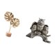 thumbnail image 5 of Escultura de hojas,Estatua de hoja de metal Escultura de hoja Decoración del hogar,Figura de hoja artística con decoraciones de hojas en la base,Figuras de búho,Figuras de búho,animales, 5 of 8