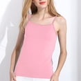 thumbnail image 2 of GZWYHT Camisole Tops For Women,Crew Neck Satin Tank Top Silk Tank Tops For Women Basic Tank Tops For Women Undershirts For Women White Spaghetti Strap Tank Top Pink 6XL, 2 of 5