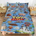 thumbnail image 6 of Toy Story 3 Piece Bedding Set Cartoon Comforter Set Cute Duvet Cover Sets Super Soft Aldult Bedding Set Kids Bedroom Gifts,1 Duvet Cover with 2 Pillowcases 102"x90", 6 of 8