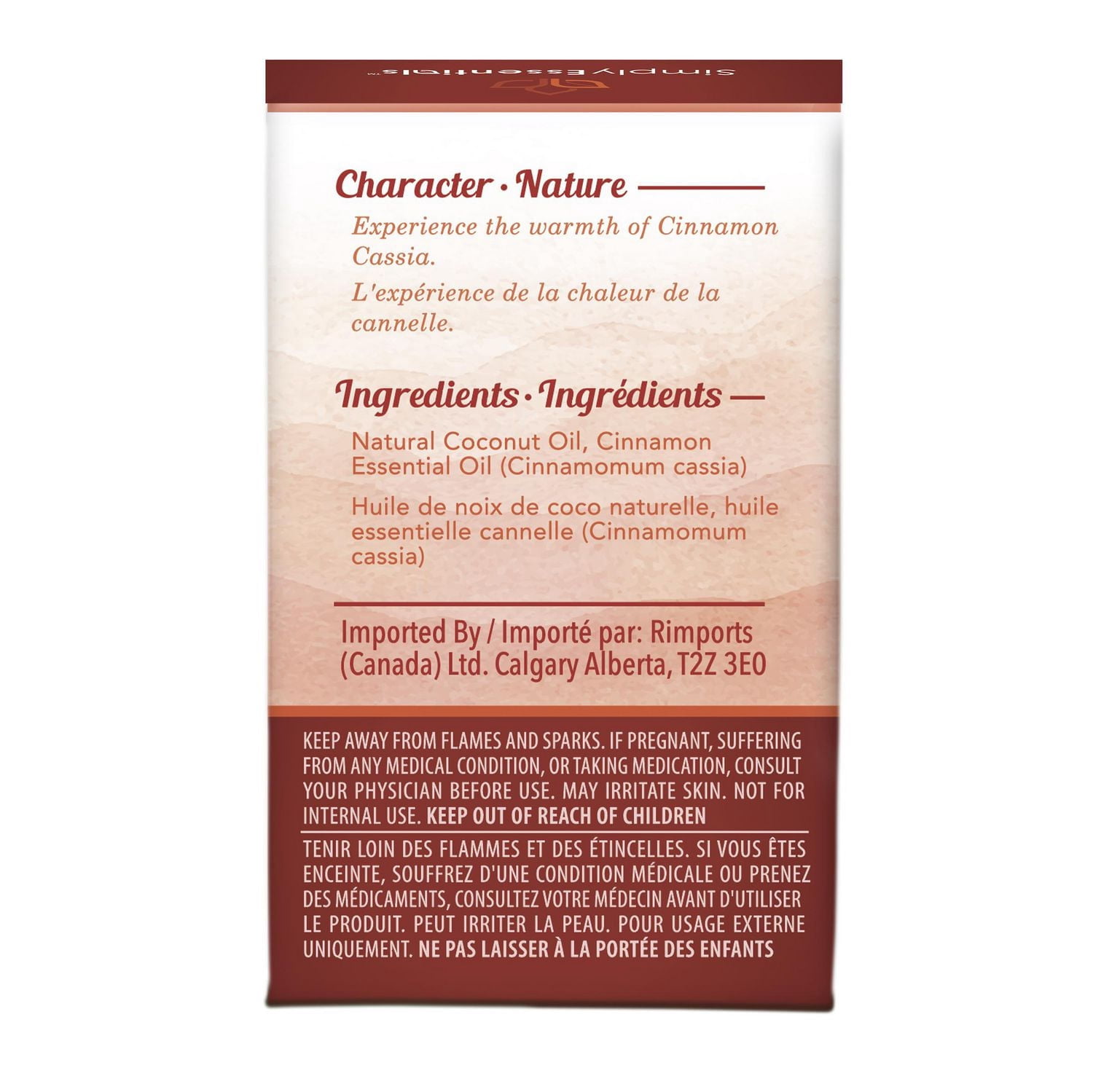 Huile essentielle Simply Essentials - Cannelle