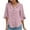 Pink, variant on ZZwxWA Womens Short Sleeved V-neck Top/shirt Women's Casual Shirt Ruffled Business 2025 Summer Fashion Work Shirt