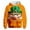 Orange, variant on St Patrick's Day Hooded Sweatshirt Irish Green Graphic Pullover Casual Jacket For Holiday Celebration
