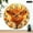 10x10in, variant on Patifu Highland Calf In Daisy Field 10 Inch Wooden Wall Clock Silent Sweep Movement 10x10in