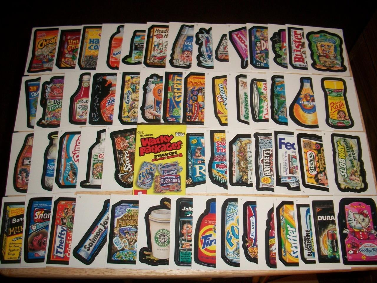 2005 Wacky Packages All New Series 2 {ANS2} Complete Set of "TATTOO'S" 10/10 