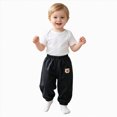 thumbnail image 3 of Boys Sweatpants Kids Baggy Pants for Boys 6M-4T Baby to Toddler Essentials Sweatpants Kids Black Sweatpants Size 2-3 Years, 3 of 8