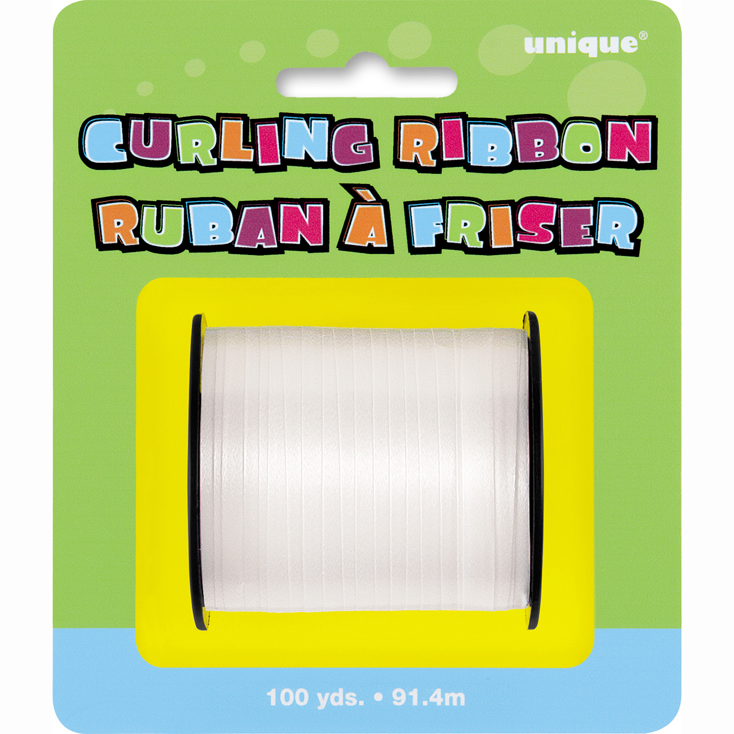 Curling Ribbon, White, 100 yd, 1ct - image 2 of 3