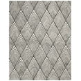 thumbnail image 2 of SAFAVIEH Micro-Loop Horatio Diamond Trellis Wool Area Rug, Charcoal/Ivory, 9' x 12', 2 of 7