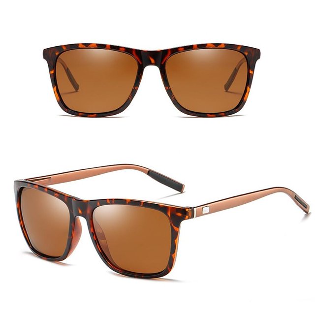 Gafas De Sol Cuadradas De Aluminio Retro Unisex, Accesorios Para Gafas Vintage, Gafas De Sol Para Viajes De Verano Monstrate AP006641-02