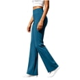 thumbnail image 4 of Ninixx Womens High Waisted Flare Yoga Pants with Pockets Bootcut Workout Leggings Stretch Casual Trousers, 4 of 9