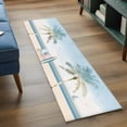thumbnail image 4 of Palm Trees Washable Runner Rugs 2'x6', Summer Holiday Beach Low Pile Throw Entryway Rug Non-Slip Sturdy Edge Binding Carpet for Indoor Bedside Entrance Bedside, 4 of 9