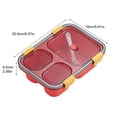 thumbnail image 3 of Moocorvic Lunch Box Of Food Containers Storage For Insulated Lunch Bag, Reusable Lunch Box for Office Work Picnic Beach, 3 of 6