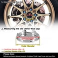 thumbnail image 4 of Unique Bargains 4pcs 65mm Dia 6 Clips Wheel Tyre Center Hub Caps Cover for Car Auto Vehicle Silver Tone Sticker, 4 of 6