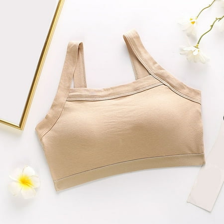 

Hunpta Wire-Free Bralettes For Women Wrap Top Soild Color Beauty Back Underwear Bottoming Vest Type Small Sling Thin Inner Bra