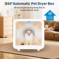 thumbnail image 3 of 72L 5-Vent Smart Temperature Control Quiet Pet Cat Dog Dryer Box, 3 of 8